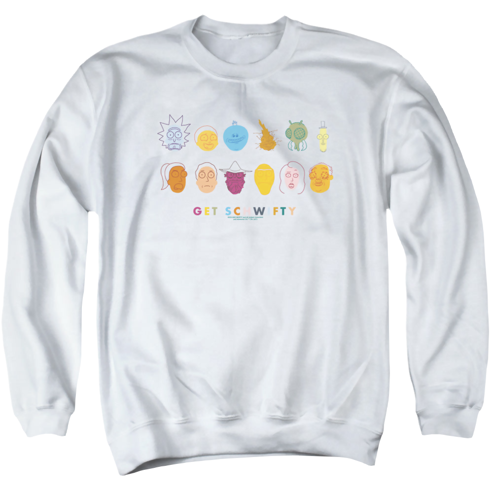 Rick and Morty Get Schwifty - Men's Crewneck Sweatshirt Men's Crewneck Sweatshirt Rick and Morty   