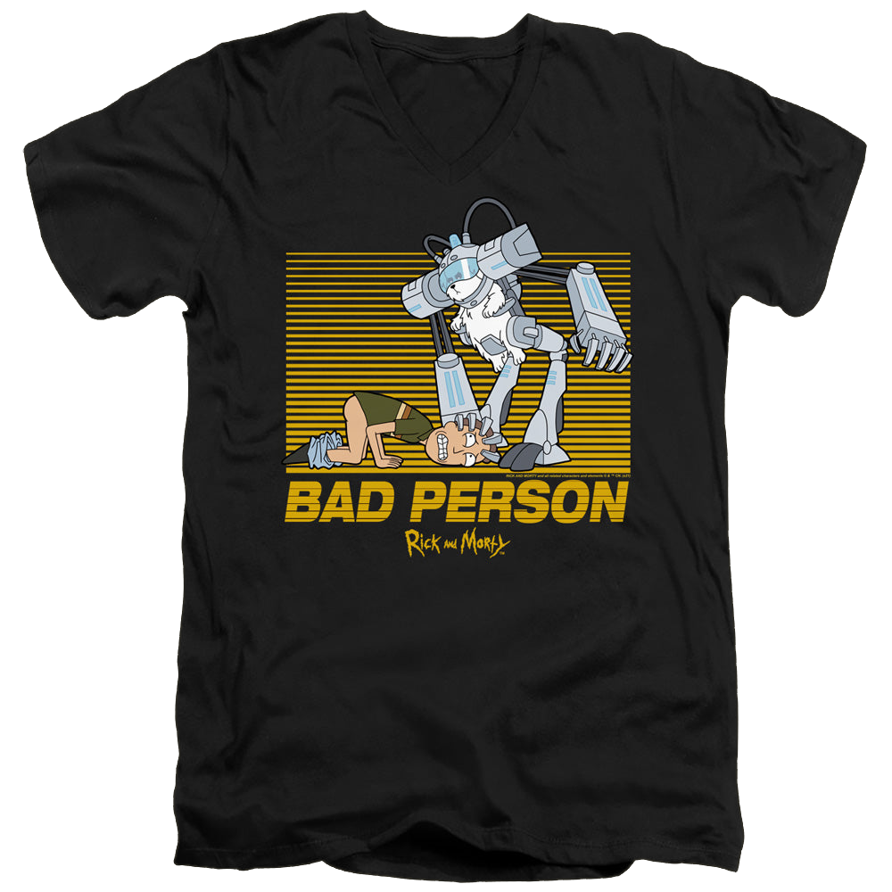 Rick and Morty Bad Person - Men's V-Neck T-Shirt Men's V-Neck T-Shirt Rick and Morty   