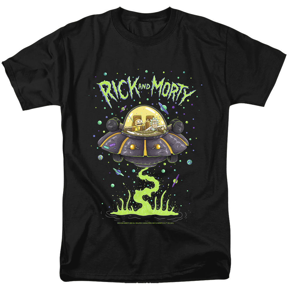 Rick and Morty Drunk Rick Ship - Men's Regular Fit T-Shirt Men's Regular Fit T-Shirt Rick and Morty   