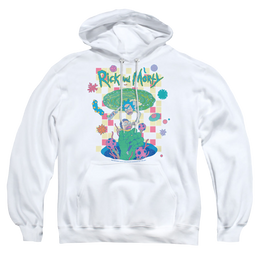 Rick and Morty Falling Portals - Pullover Hoodie Pullover Hoodie Rick and Morty   