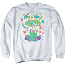 Rick and Morty Falling Portals - Men's Crewneck Sweatshirt Men's Crewneck Sweatshirt Rick and Morty   