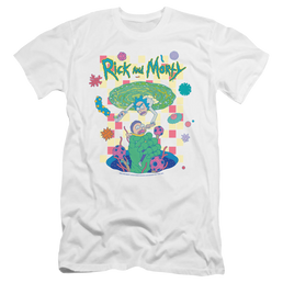 Rick and Morty Falling Portals - Men's Premium Slim Fit T-Shirt Men's Premium Slim Fit T-Shirt Rick and Morty   