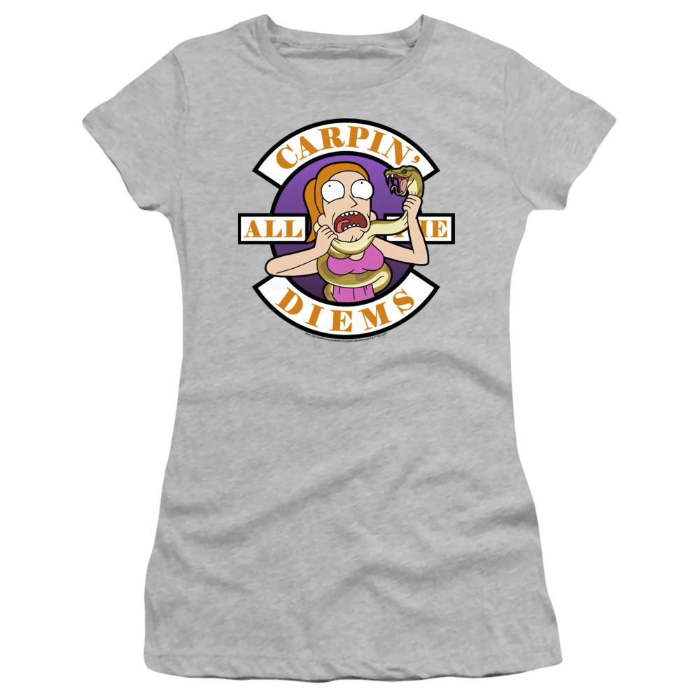 Rick and Morty Carp En All Them Diems - Juniors T-Shirt Juniors T-Shirt Rick and Morty   