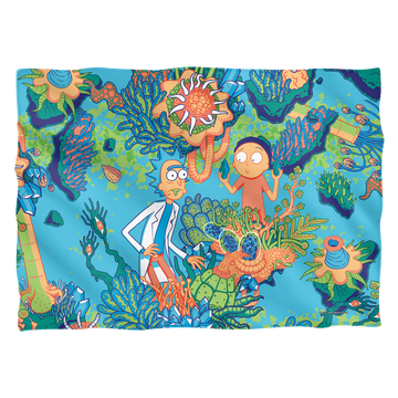 Botanical Space Rick And Morty pillow case