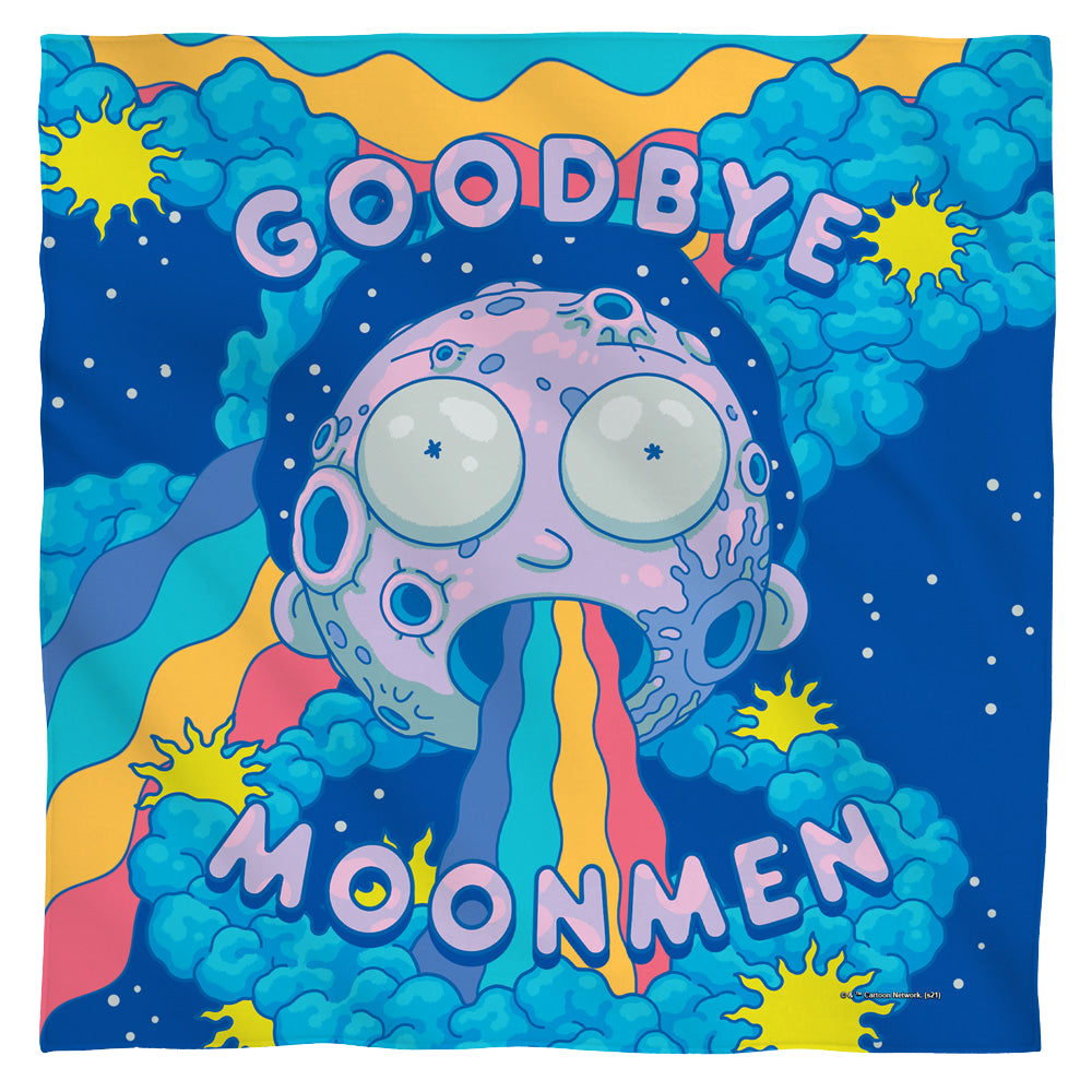 Rick and Morty Goodbye Moon Men - Bandana Bandanas Rick and Morty   