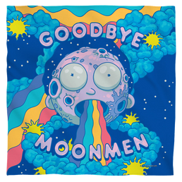 Rick and Morty Goodbye Moon Men - Bandana Bandanas Rick and Morty   