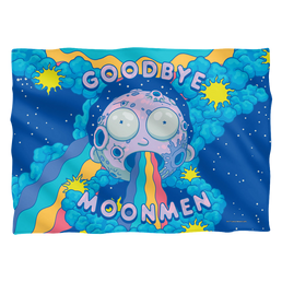 Rick and Morty Goodbye Moon Men - Pillow Case Pillow Cases Rick and Morty   
