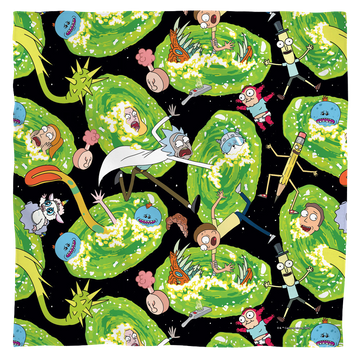 Rick and Morty Portal Mayhem bandana