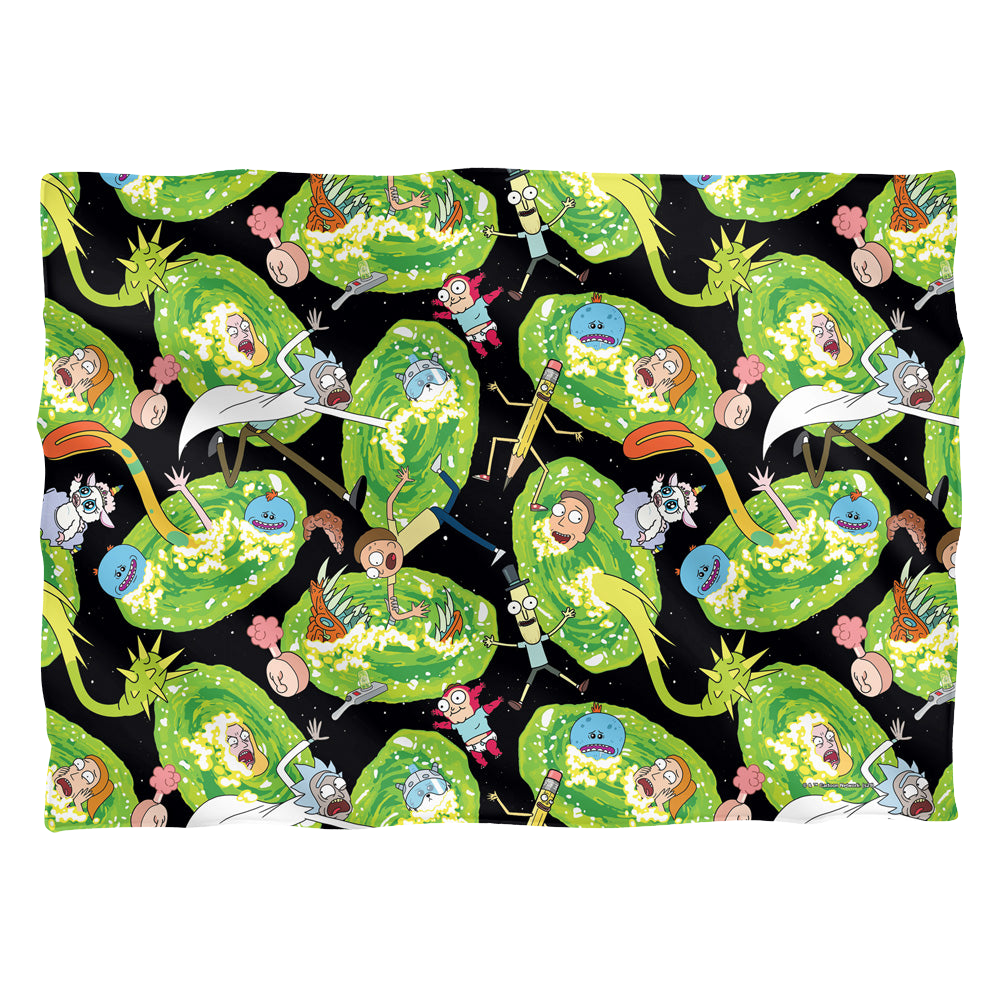 Rick and Morty Portal Mayhem - Pillow Case Pillow Cases Rick and Morty   