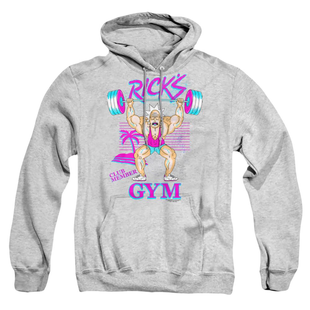 Rick and Morty Ricks Gym - Pullover Hoodie Pullover Hoodie Rick and Morty   