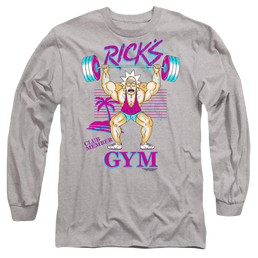 Rick and Morty Ricks Gym - Men's Long Sleeve T-Shirt Men's Long Sleeve T-Shirt Rick and Morty   