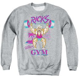 Rick and Morty Ricks Gym - Men's Crewneck Sweatshirt Men's Crewneck Sweatshirt Rick and Morty   