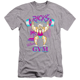 Rick and Morty Ricks Gym - Men's Premium Slim Fit T-Shirt Men's Premium Slim Fit T-Shirt Rick and Morty   