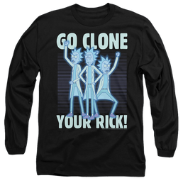 Rick and Morty Go Clone Your Rick - Men's Long Sleeve T-Shirt Men's Long Sleeve T-Shirt Rick and Morty   