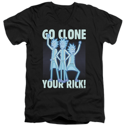 Rick and Morty Go Clone Your Rick - Men's V-Neck T-Shirt Men's V-Neck T-Shirt Rick and Morty   