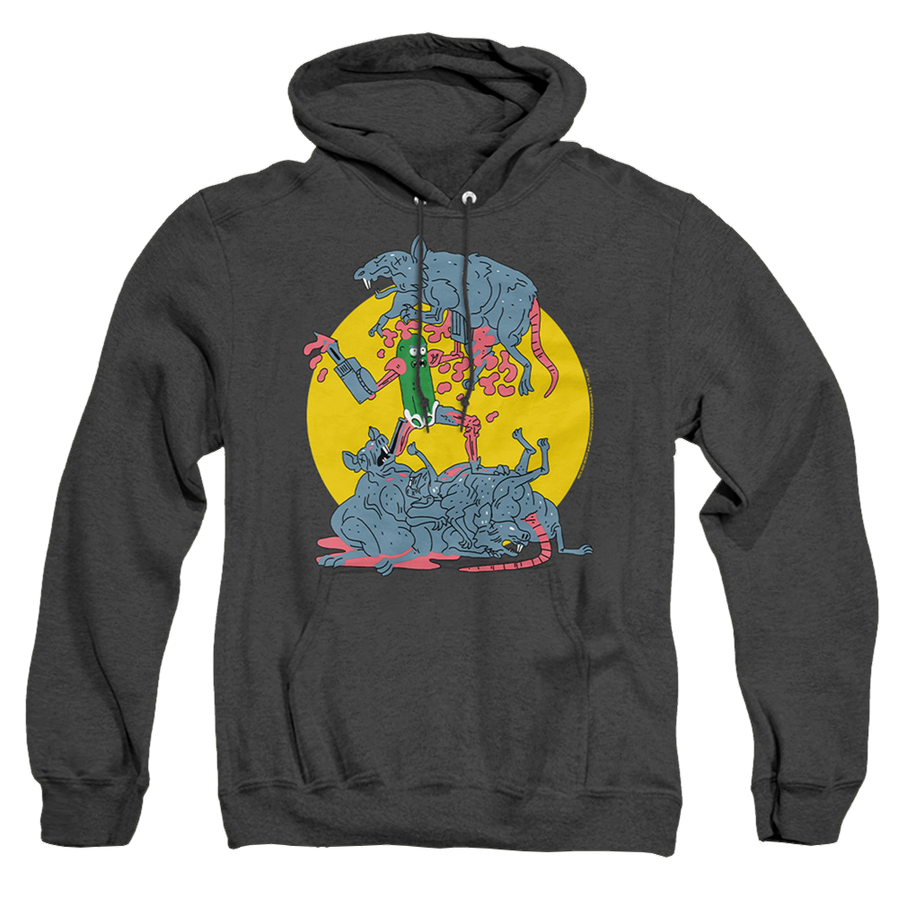Rick and Morty The Adventures Of Pickle Rick - Heather Pullover Hoodie Heather Pullover Hoodie Rick and Morty   