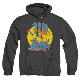 Rick and Morty The Adventures Of Pickle Rick - Heather Pullover Hoodie Heather Pullover Hoodie Rick and Morty   