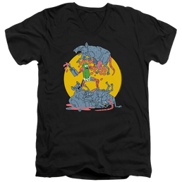 Rick and Morty The Adventures Of Pickle Rick - Men's V-Neck T-Shirt Men's V-Neck T-Shirt Rick and Morty   