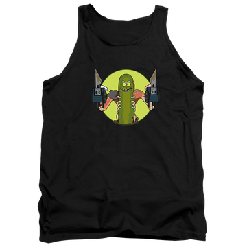Black men's tank with Rick and Morty I Love Myself graphic