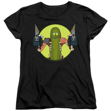 Black women's t-shirt with Rick and Morty I Love Myself graphic