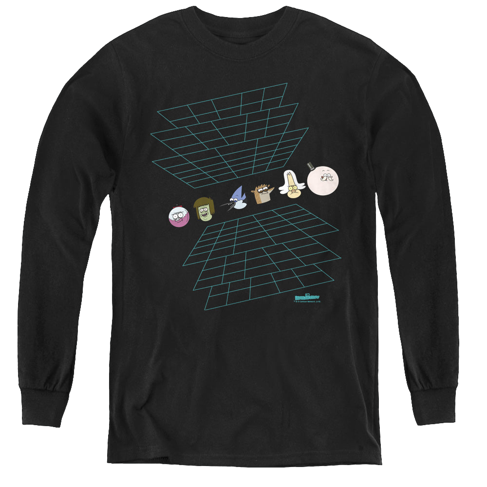 Regular Show, The Regular Grid - Youth Long Sleeve T-Shirt Youth Long Sleeve T-Shirt The Regular Show   