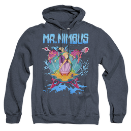 Rick and Morty Mr. Nimbus Design - Heather Pullover Hoodie Heather Pullover Hoodie Rick and Morty   