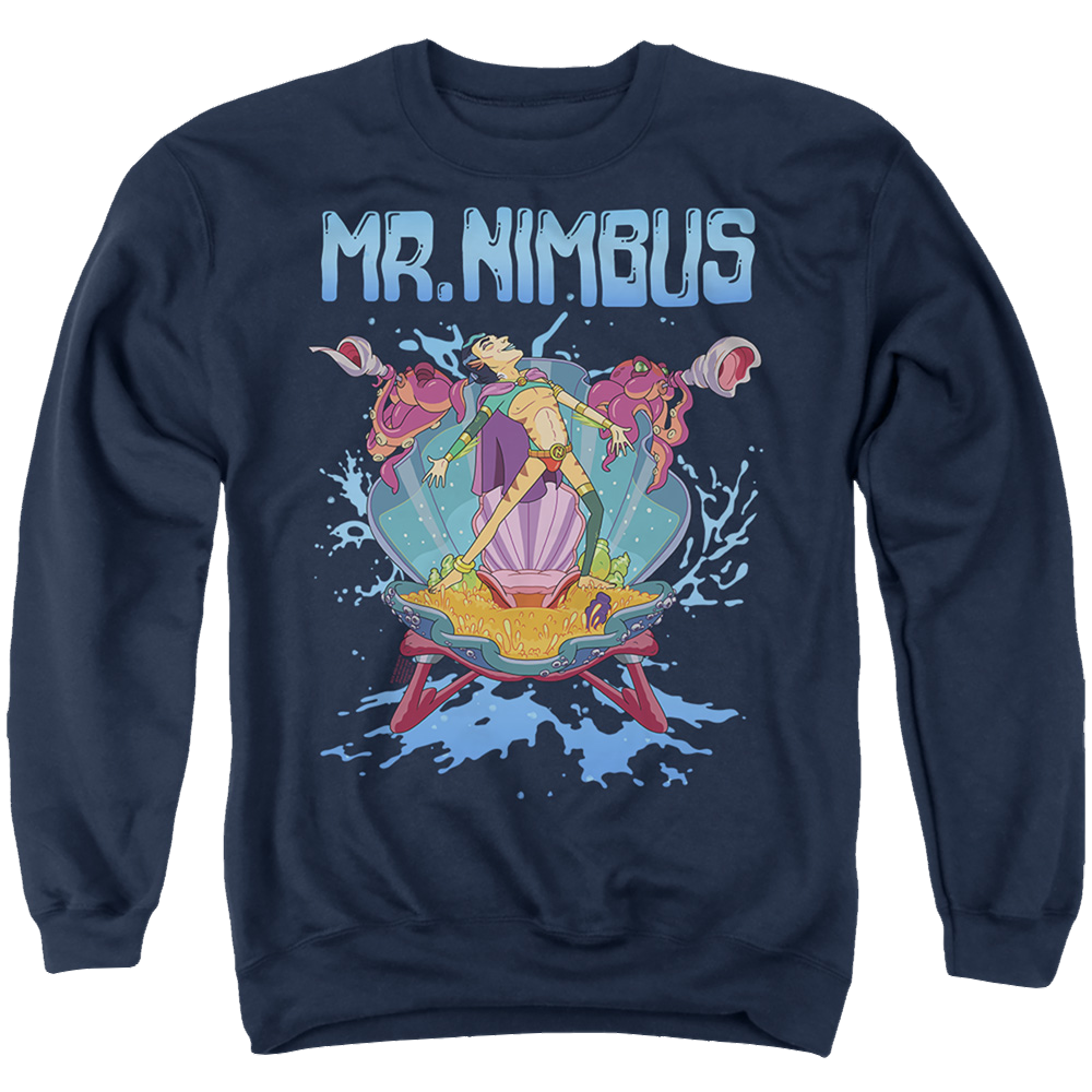 Rick and Morty Mr. Nimbus Design - Men's Crewneck Sweatshirt Men's Crewneck Sweatshirt Rick and Morty   