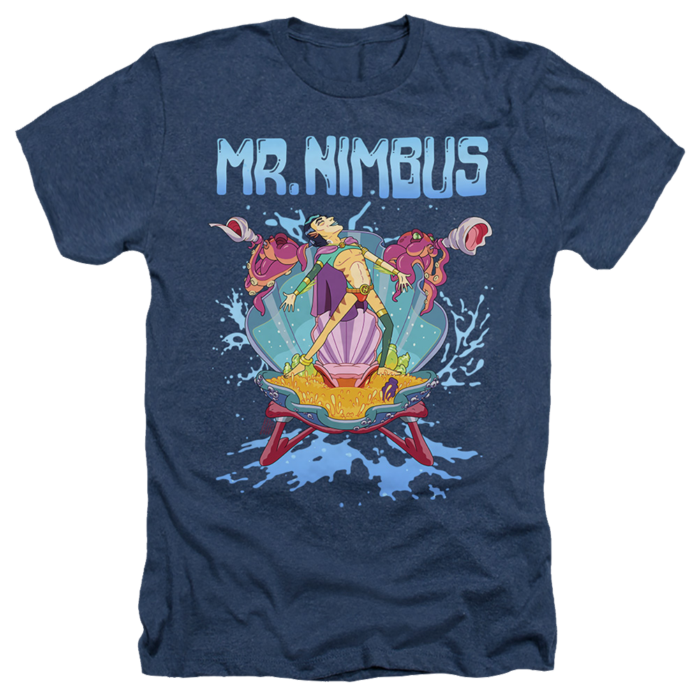 Rick and Morty Mr. Nimbus Design - Men's Heather T-Shirt Men's Heather T-Shirt Rick and Morty   