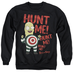Rick and Morty Hunt Me - Men's Crewneck Sweatshirt Men's Crewneck Sweatshirt Rick and Morty   