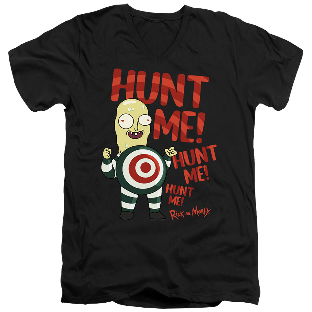 Rick and Morty Hunt Me - Men's V-Neck T-Shirt Men's V-Neck T-Shirt Rick and Morty   