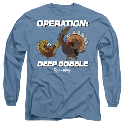 Rick and Morty Operation Deep Gobble - Men's Long Sleeve T-Shirt Men's Long Sleeve T-Shirt Rick and Morty   