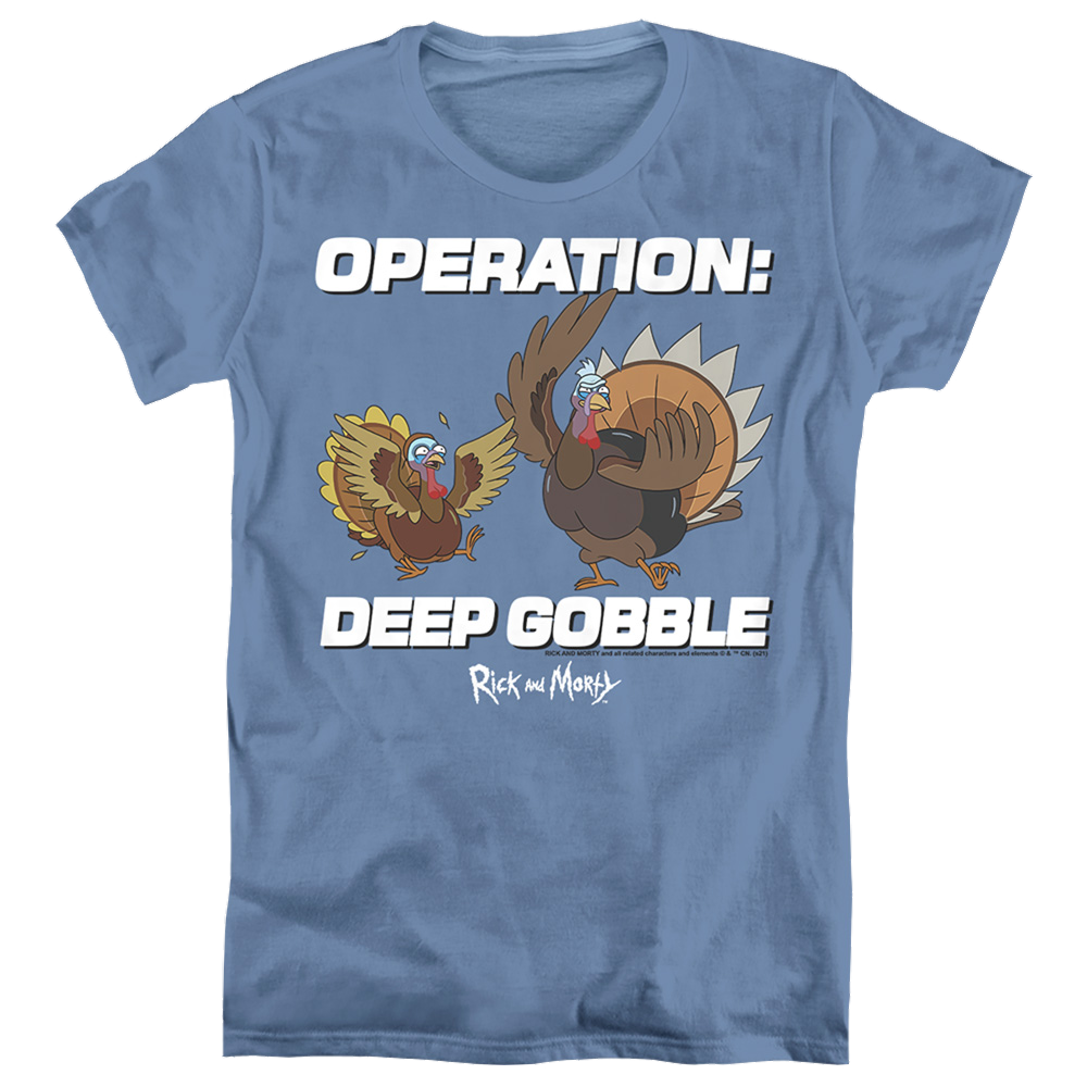 Rick and Morty Operation Deep Gobble - Women's T-Shirt Women's T-Shirt Rick and Morty   
