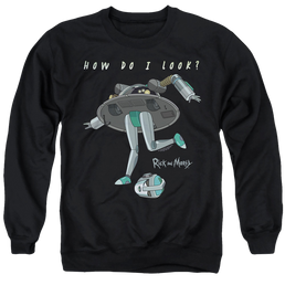 Rick and Morty How Do I Look? - Men's Crewneck Sweatshirt Men's Crewneck Sweatshirt Rick and Morty   