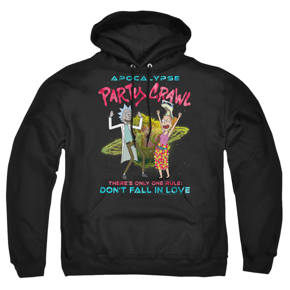 Rick and Morty Apocalypse Party Crawl - Pullover Hoodie Pullover Hoodie Rick and Morty   