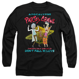 Rick and Morty Apocalypse Party Crawl - Men's Long Sleeve T-Shirt Men's Long Sleeve T-Shirt Rick and Morty   