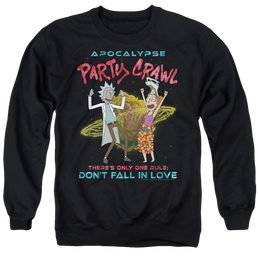 Rick and Morty Apocalypse Party Crawl - Men's Crewneck Sweatshirt Men's Crewneck Sweatshirt Rick and Morty   