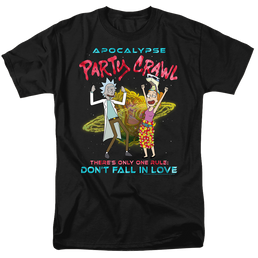 Rick and Morty Apocalypse Party Crawl - Men's Regular Fit T-Shirt Men's Regular Fit T-Shirt Rick and Morty   