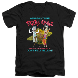Rick and Morty Apocalypse Party Crawl - Men's V-Neck T-Shirt Men's V-Neck T-Shirt Rick and Morty   