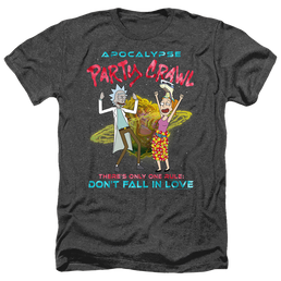 Rick and Morty Apocalypse Party Crawl - Men's Heather T-Shirt Men's Heather T-Shirt Rick and Morty   