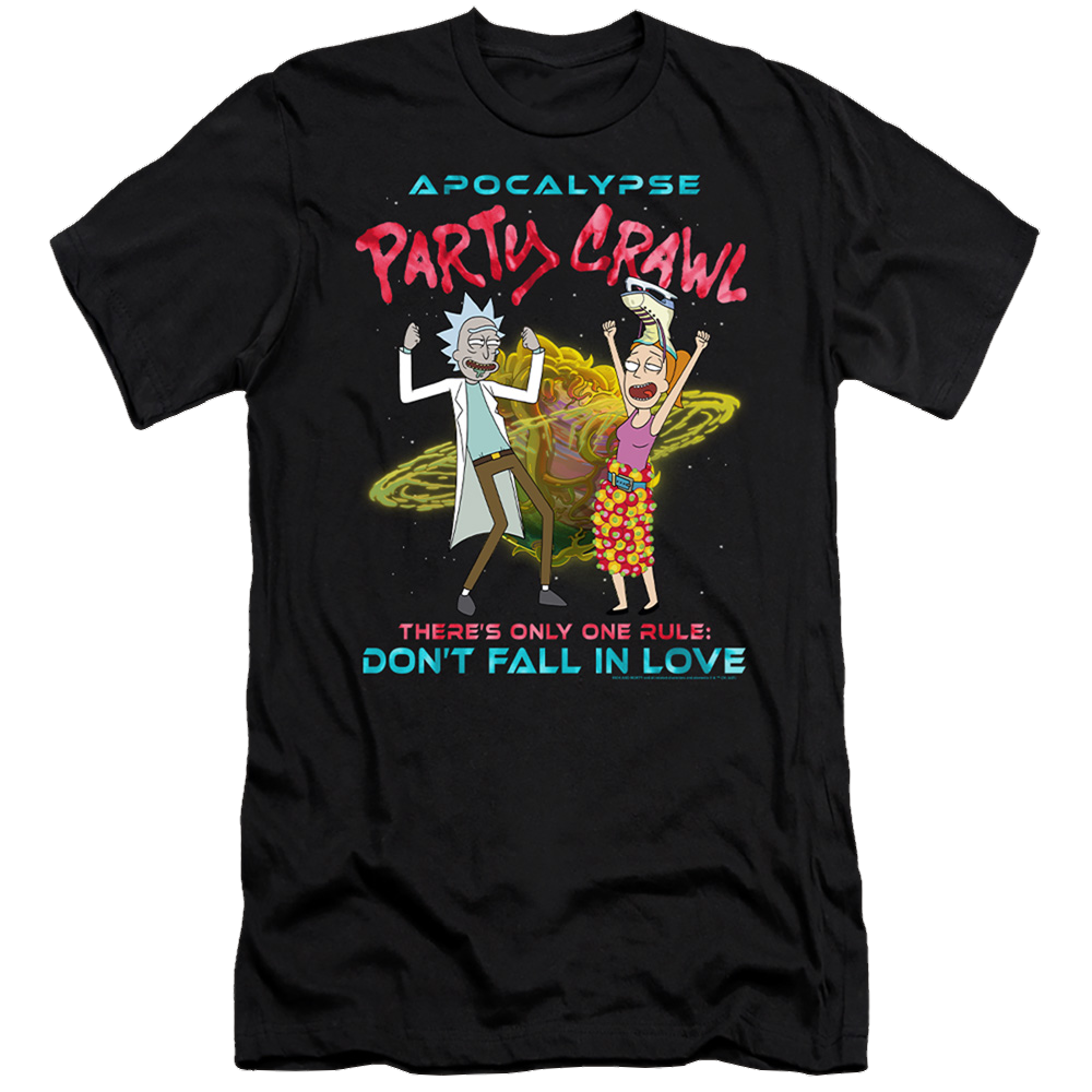 Rick and Morty Apocalypse Party Crawl - Men's Premium Slim Fit T-Shirt Men's Premium Slim Fit T-Shirt Rick and Morty   