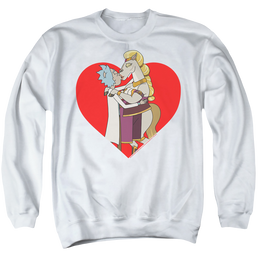 Rick and Morty Rick And Horse Kiss - Men's Crewneck Sweatshirt Men's Crewneck Sweatshirt Rick and Morty   