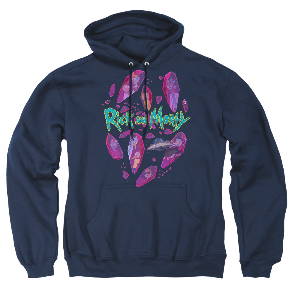 Rick and Morty Death Crystal Futures - Pullover Hoodie Pullover Hoodie Rick and Morty   