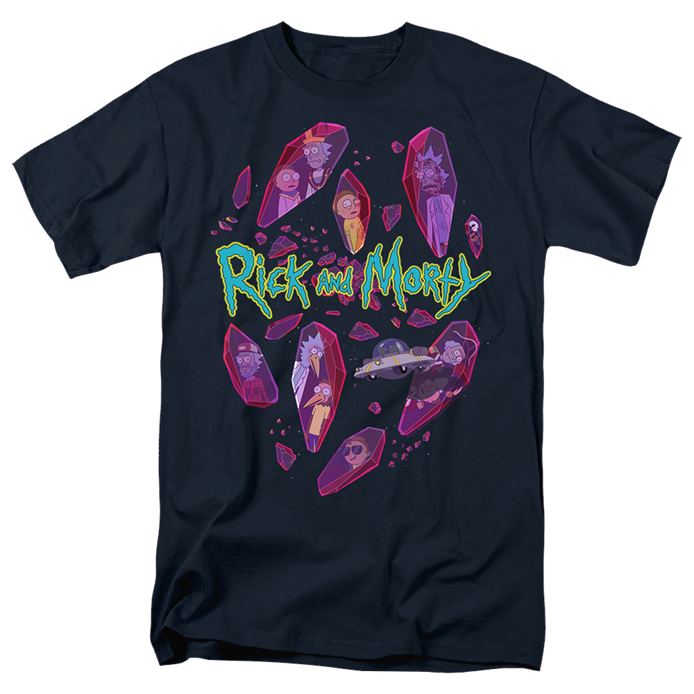 Rick and Morty Death Crystal Futures - Men's Regular Fit T-Shirt Men's Regular Fit T-Shirt Rick and Morty   