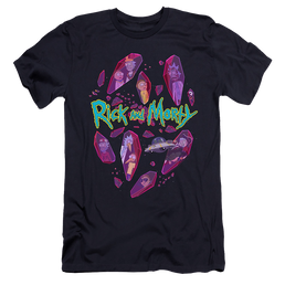 Rick and Morty Death Crystal Futures - Men's Premium Slim Fit T-Shirt Men's Premium Slim Fit T-Shirt Rick and Morty   