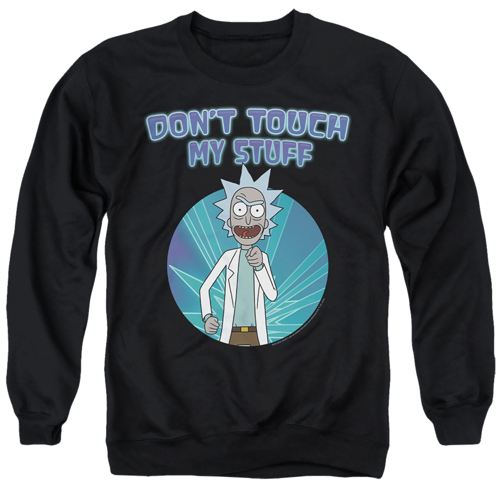 Rick and Morty Don'T Touch - Men's Crewneck Sweatshirt Men's Crewneck Sweatshirt Rick and Morty   