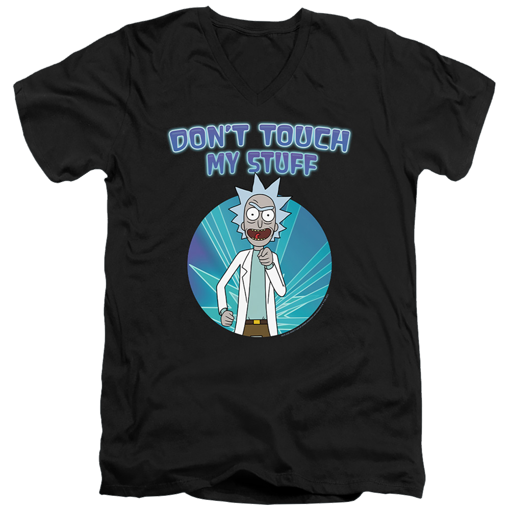 Rick and Morty Don'T Touch - Men's V-Neck T-Shirt Men's V-Neck T-Shirt Rick and Morty   