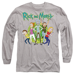 Rick and Morty Family Fights Together - Men's Long Sleeve T-Shirt Men's Long Sleeve T-Shirt Rick and Morty   