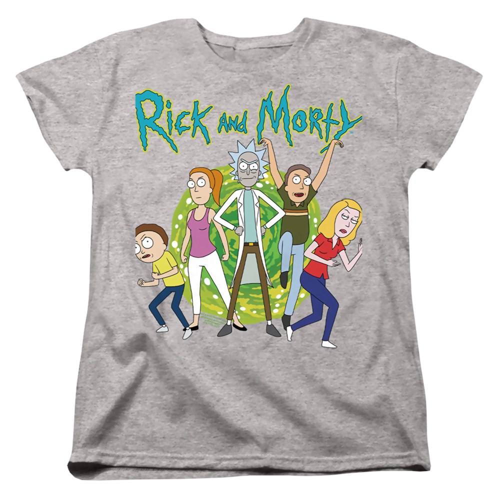 Rick and Morty Family Fights Together - Women's T-Shirt Women's T-Shirt Rick and Morty   