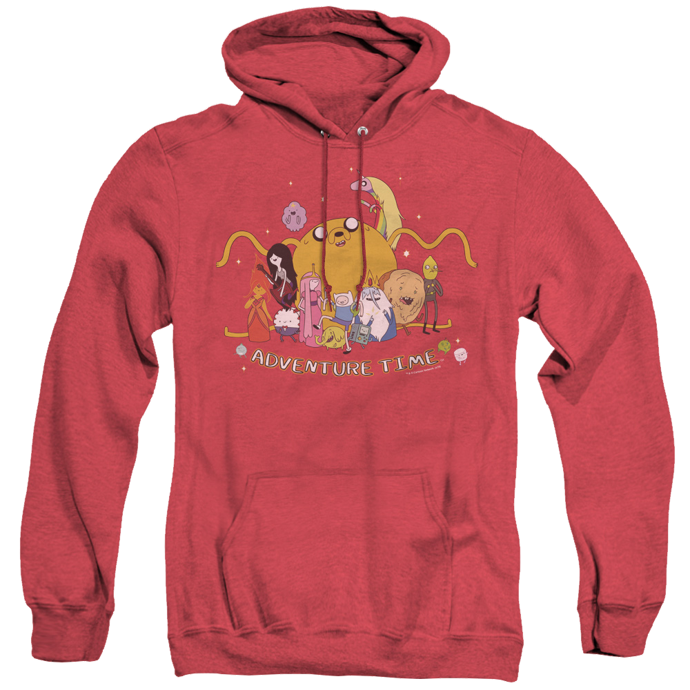 Adventure Time Outstretched - Heather Pullover Hoodie Heather Pullover Hoodie Adventure Time   