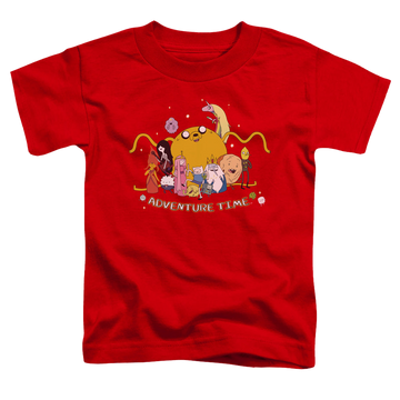 Red toddler t-shirt with Adventure Time Outstretched graphic